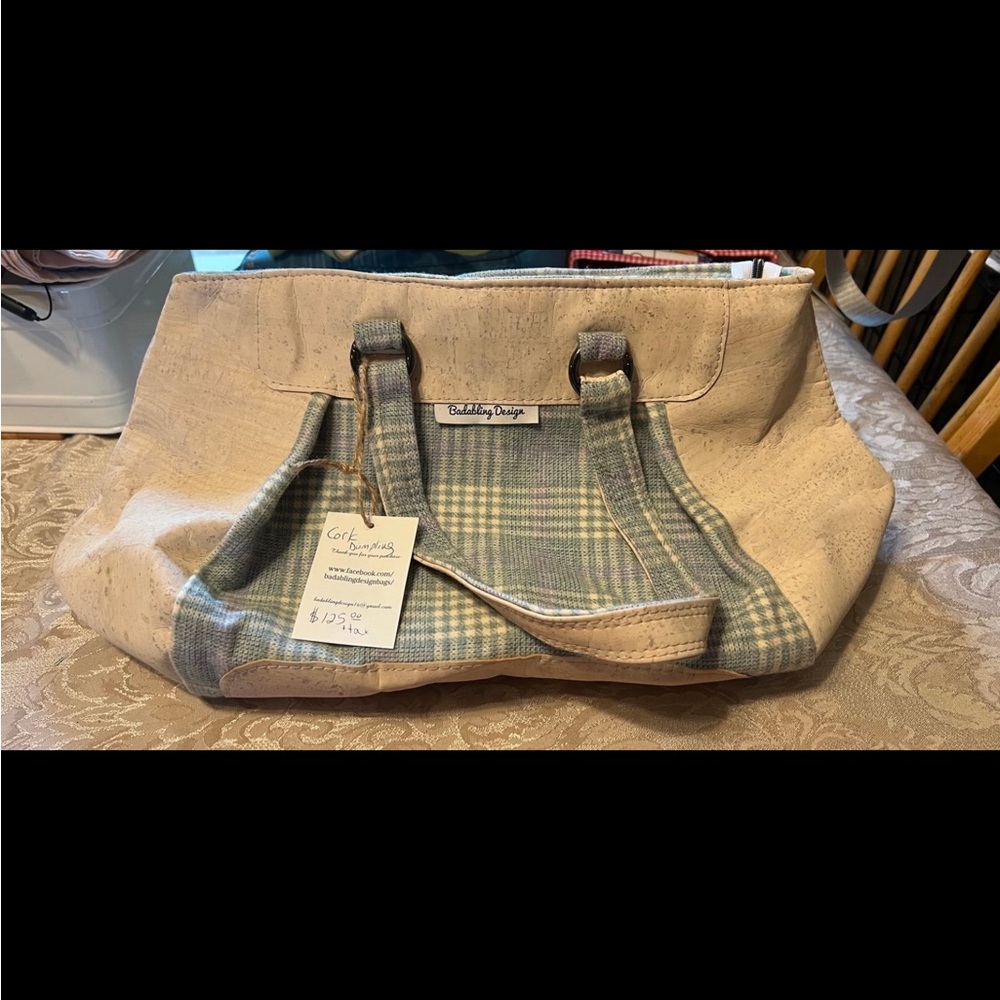 Cork Dumpling Style Handbag